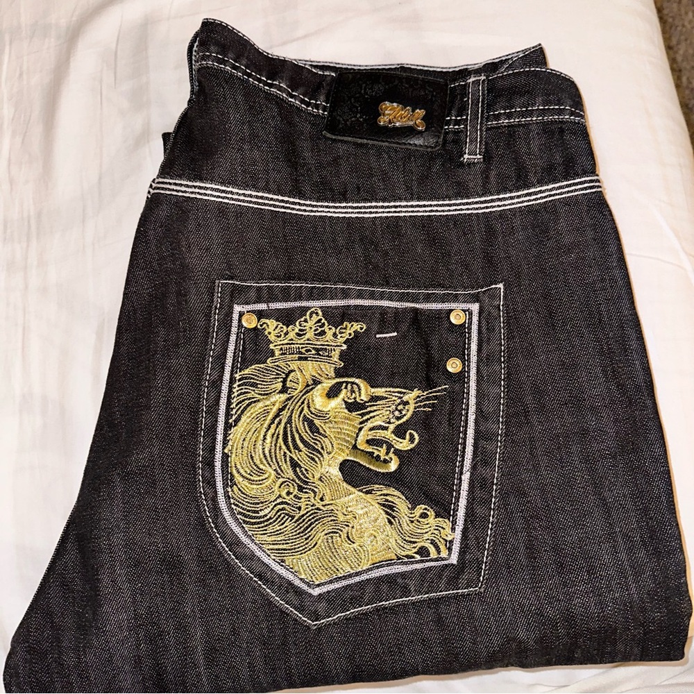G-Unit black jeans with gold